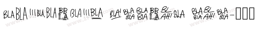 OVERSIZED FAMILY BLA字体转换